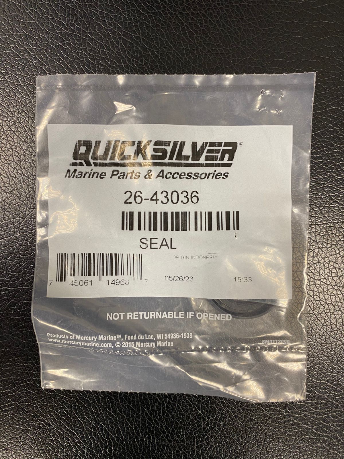 Сальник редуктора для MERCURY 40-125 26-43036 (Quicksilver)
