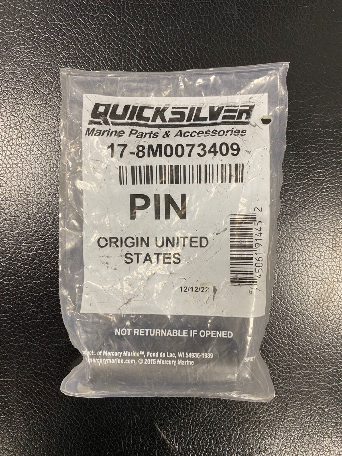 Штифт корпуса транцевого подшипника Quicksilver 8M0073409