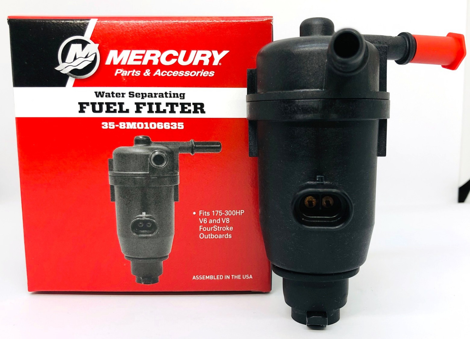 Фильтр топливный для MERCURY 175-300 V6 (3.4L) и V8 (4.6L) (Quicksilver) 8M0106635