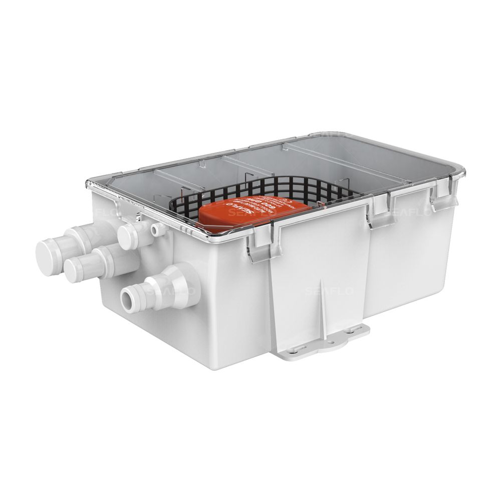 Помпа с боксом 600 галлон/час, патрубок 19 мм, 12V SFBP1-G600-07