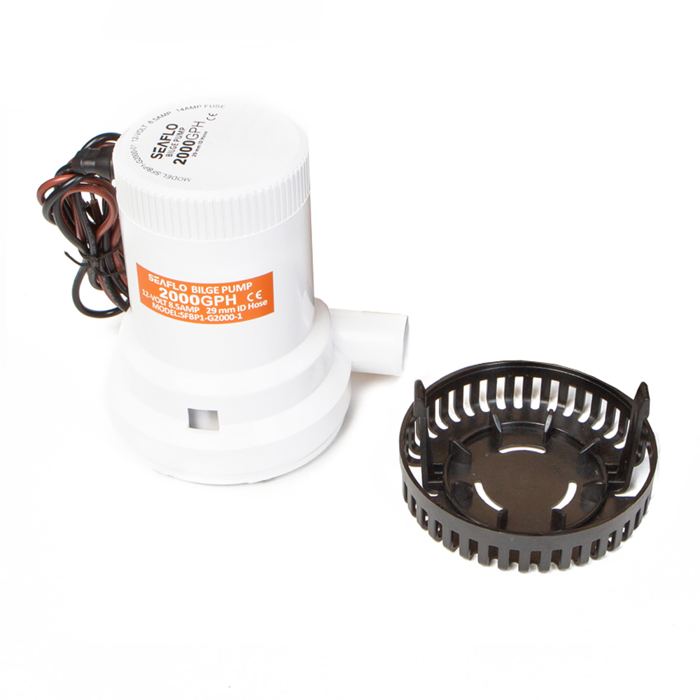 Помпа трюмная, 12V  2000 галлон/час, патрубок 29 мм
