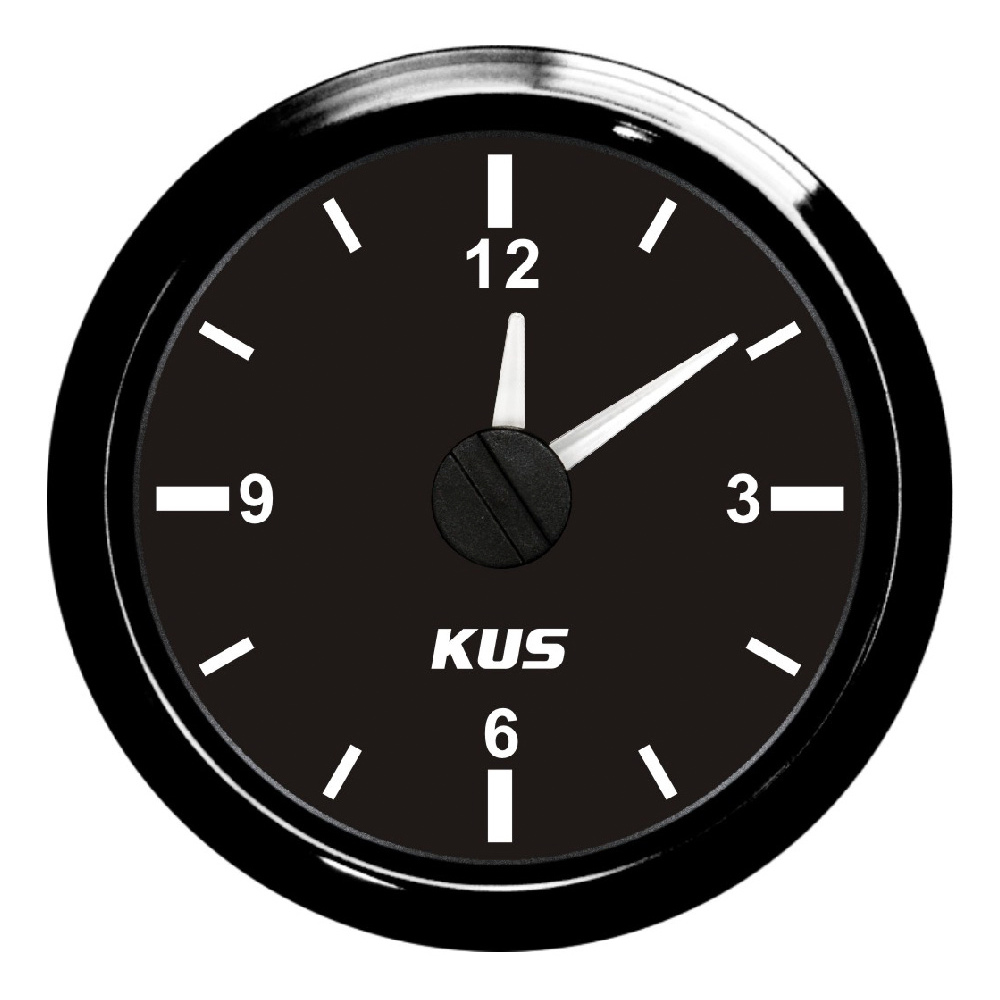 Часы судовые KUS Ободок - S.S.316 в черном цвете