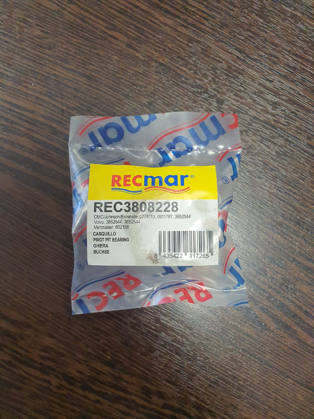 Втулка подшипника Volvo Penta/Mercury, Recmar 3808228_RM
