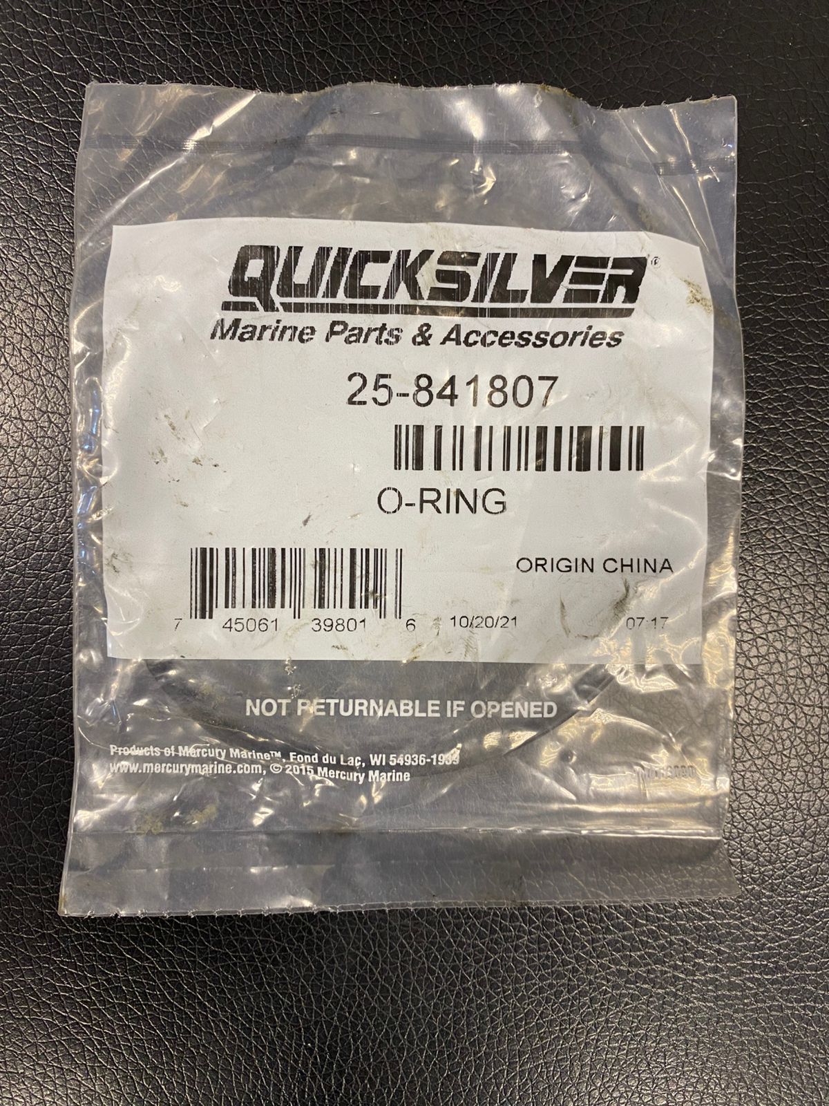 УПЛОТНИТЕЛЬНОЕ КОЛЬЦО для MERCRUISER (3.500 x 0.103) Quicksilver 841807