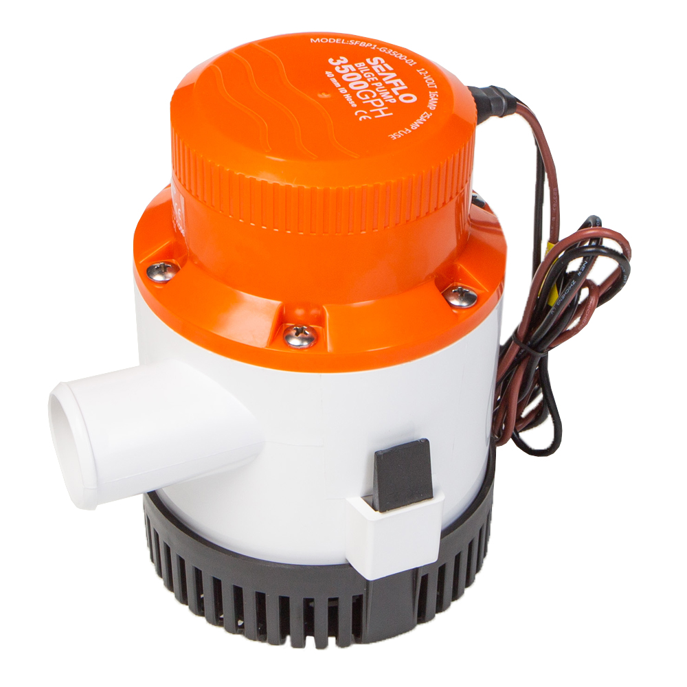 Помпа трюмная, 12V 3500 галлон/час, патрубок 40 мм