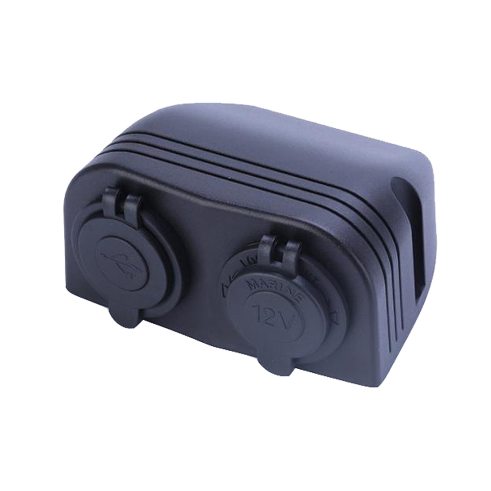 Двойной накладной модуль USB 5В 3.1А и прикуриватель