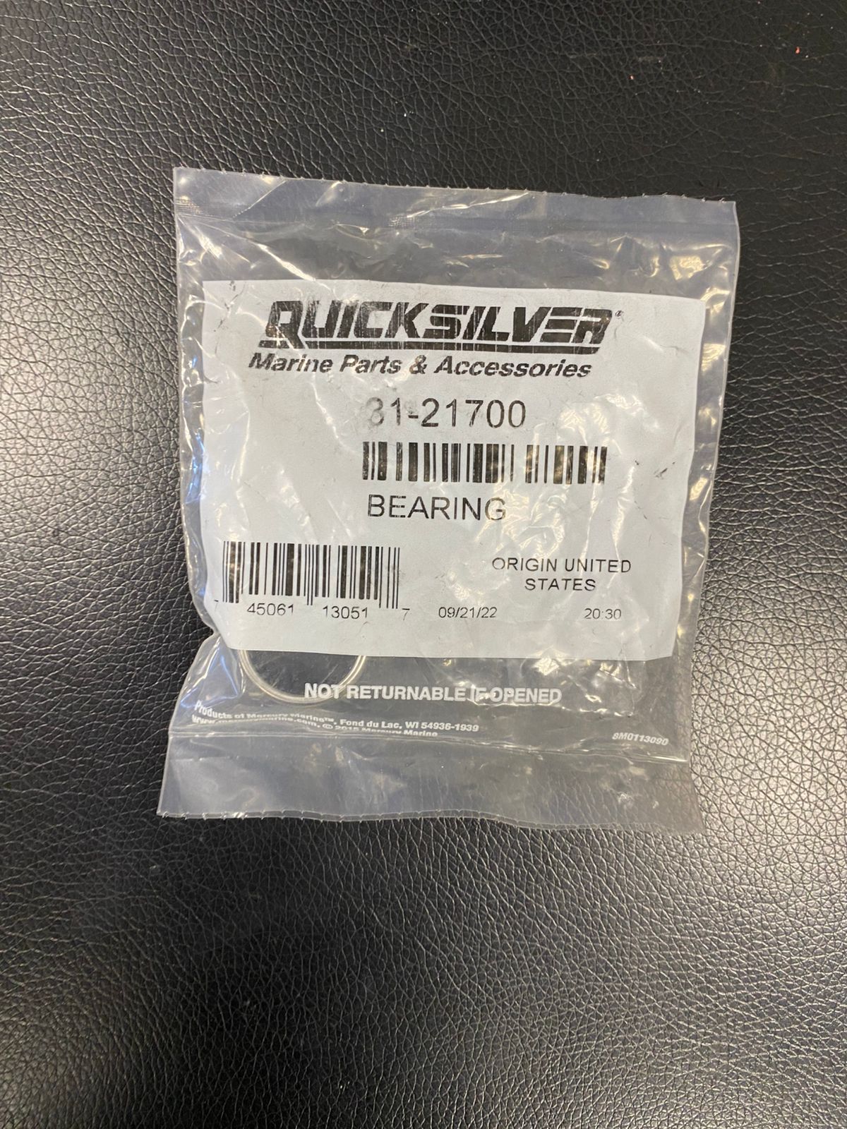 Подшипник игольчатый Mercury 25-70 л.с Quicksilver 21700
