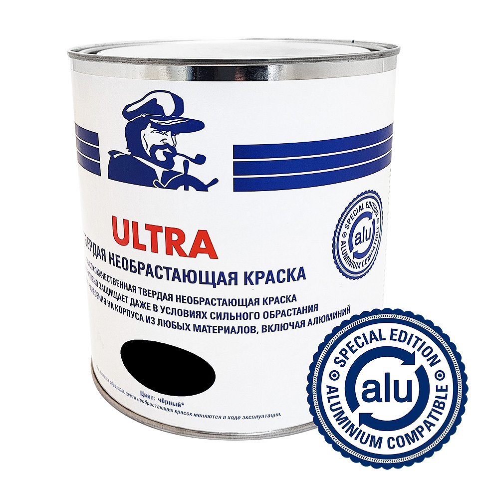 Необрастающая краска Мореман Ultra, черная, 2,5 л 10269017